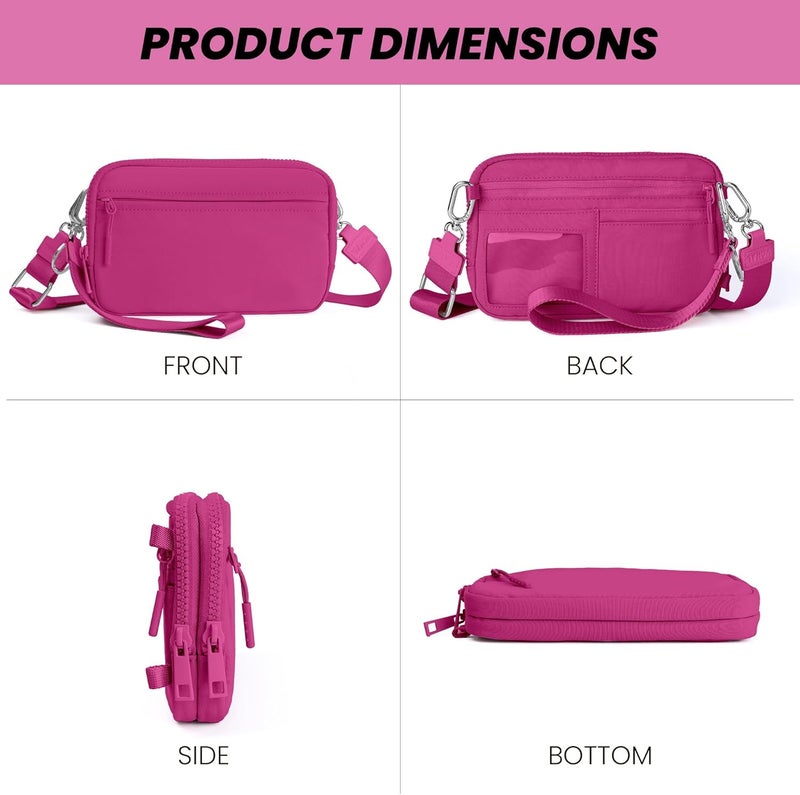 VONAL Store Wristlet Wallets for Women, RFID Wristlet Purse Built in Wallet, Small Nylon Crossbody Bags, Credit Card Holder - Image 5